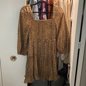 Animal print dress